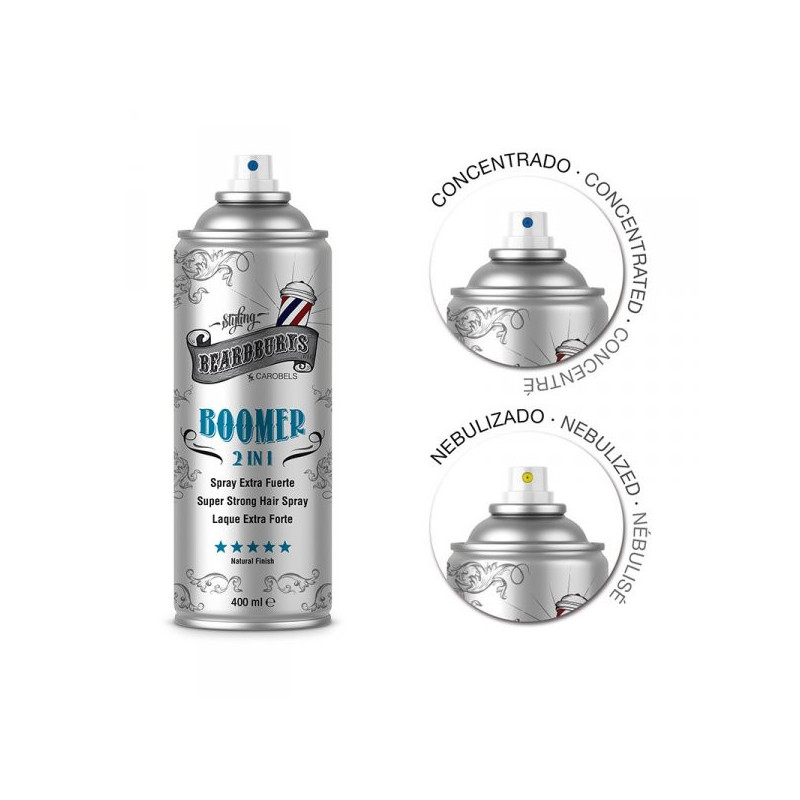 Fixační sprej na vlasy Beardburys Boomer 2v1 400 ml.