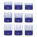 Sada plastových hřebenů Andis s kovovou sponou - set I (1,5-14 mm)