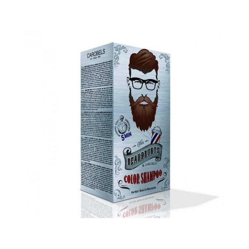 Beardburys barvící šampon na vlasy a vousy-tmavě hnědý