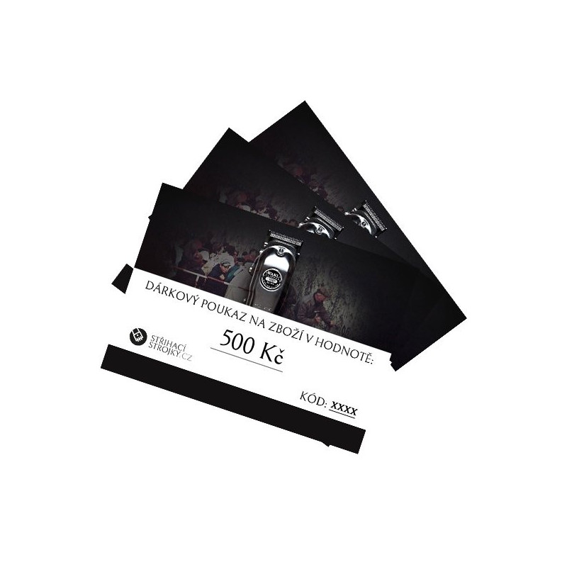 Dárkový poukaz na zboží v hodnotě 500 Kč