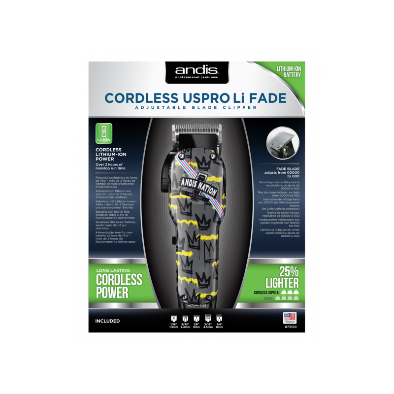 Andis Cordless UsPro Li Fade (Andis Nation Graffiti)