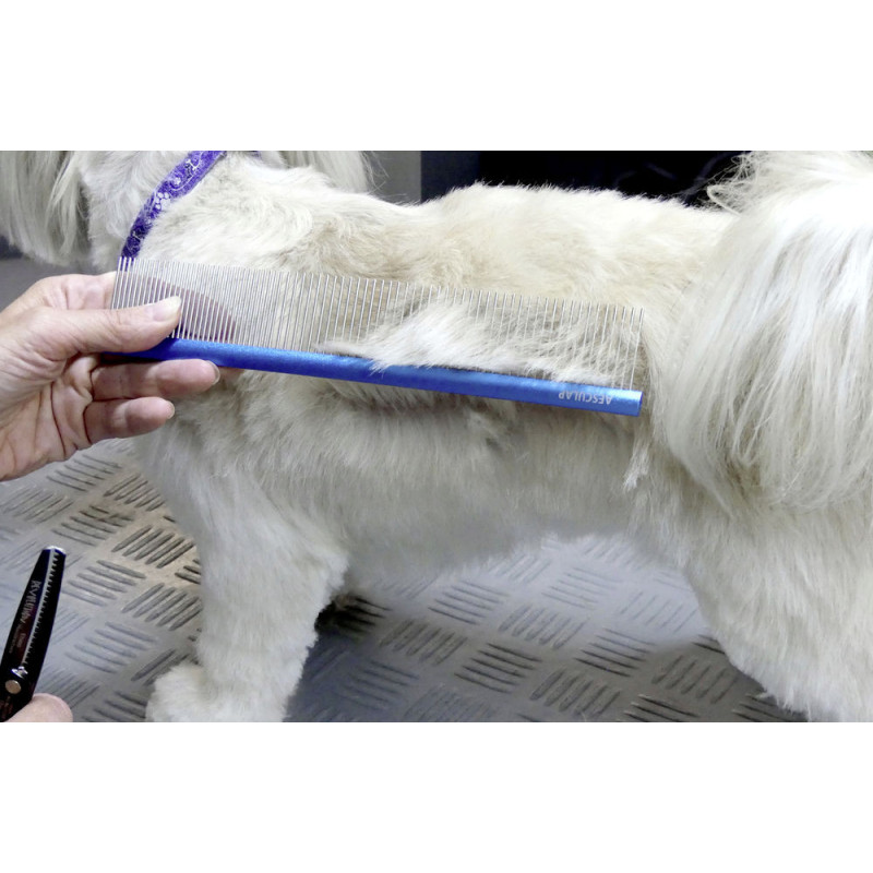 AESCULAP hřeben na srst Aluminium - střední